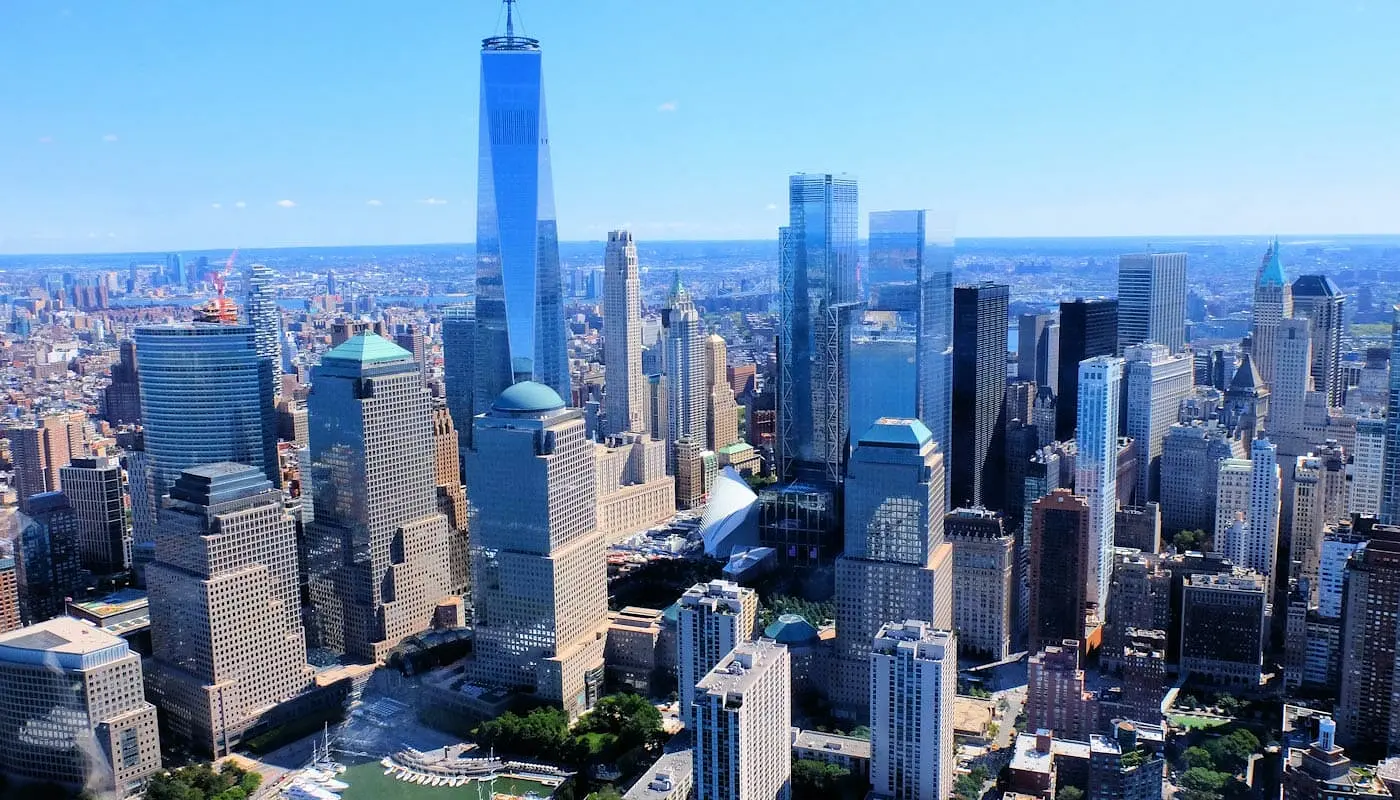 O que fazer em Lower Manhattan e o Financial District - Vista Aérea