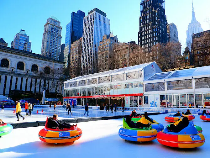 Patinar em Nova York - Bryant Park