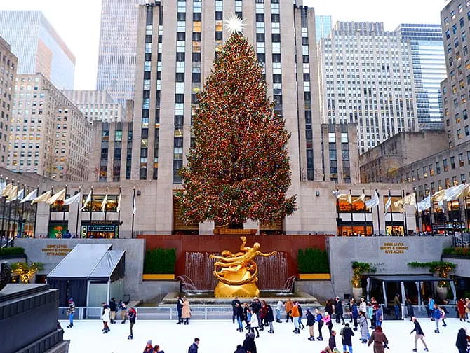 Patinar em Nova York - Pista de Patinação no Rockefeller