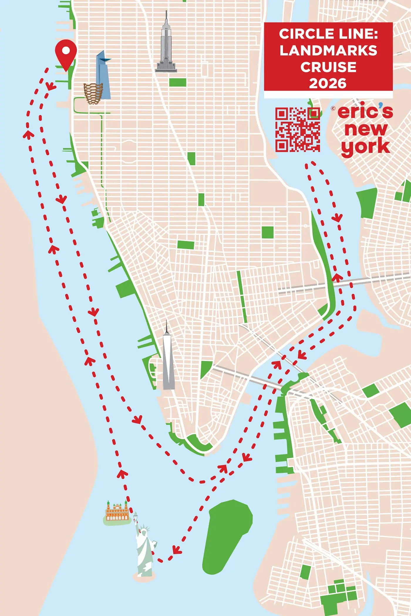 Passeio de Barco Circle Line Landmarks - Rota