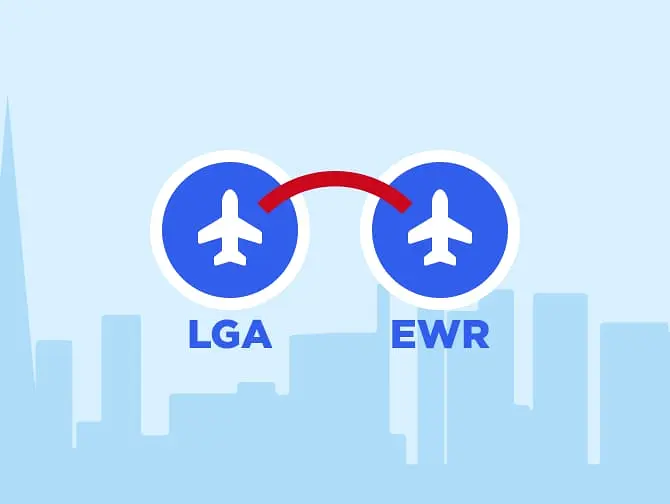 Transfer de Newark para LaGuardia ou de LaGuardia para Newark