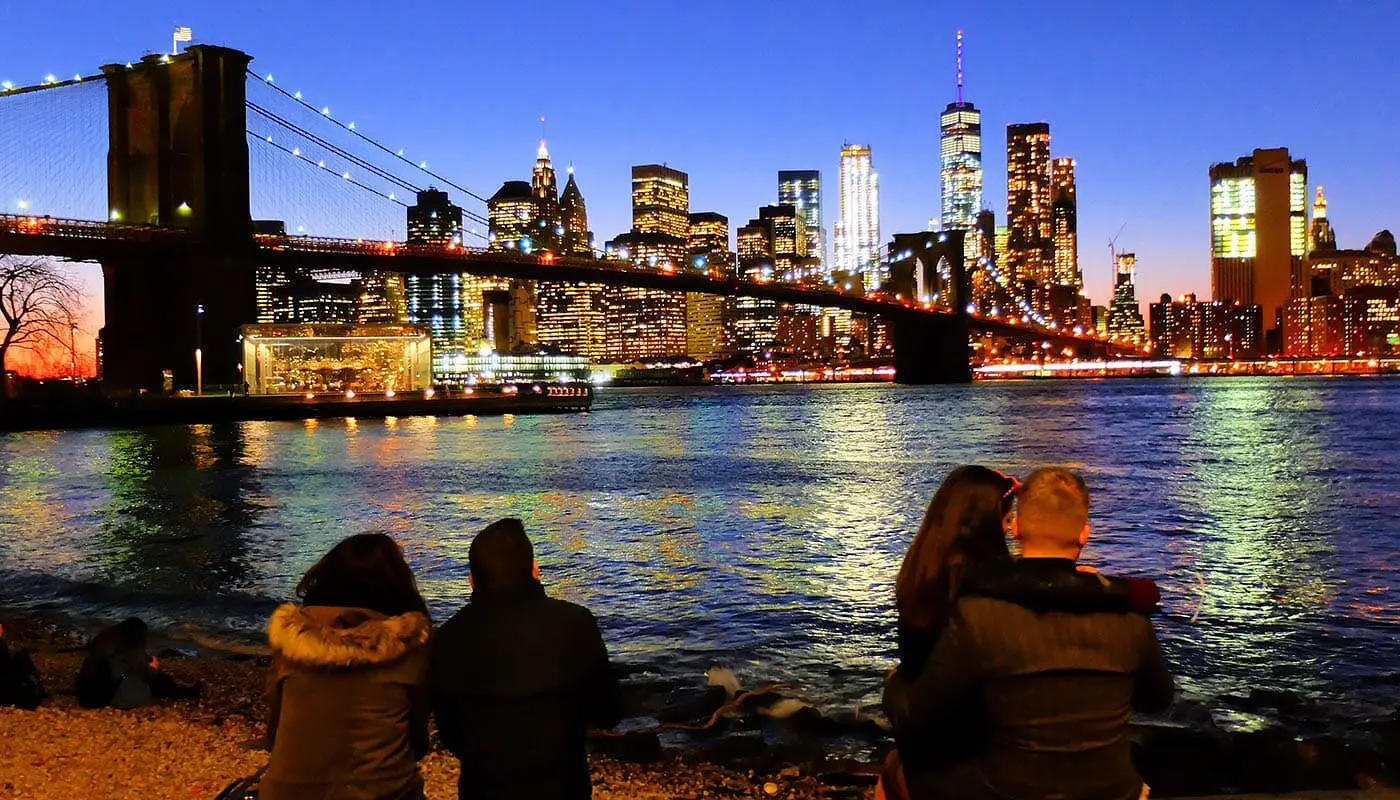 Brooklyn Bridge em Nova York - Panorama
