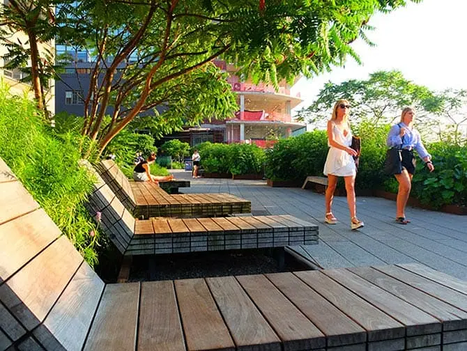 High Line Park em Nova York - Espreguiçadeiras