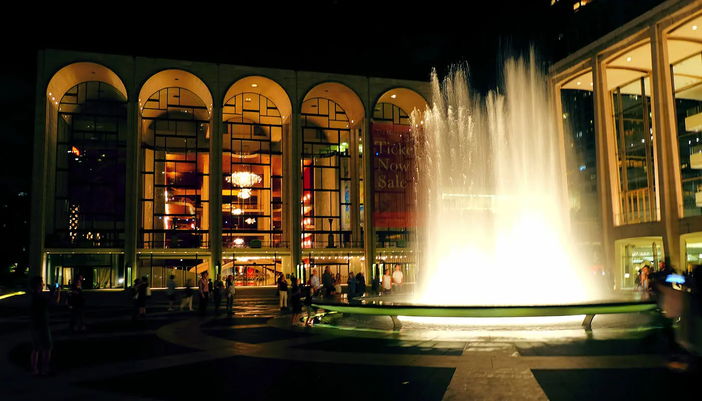 Lincoln Center em Nova York - Lincoln Center à noite