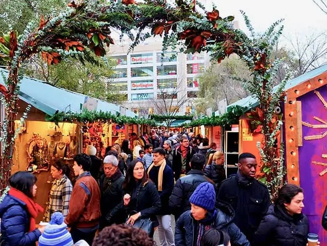 Feiras em Nova York - Feirinha de Natal na Union Square