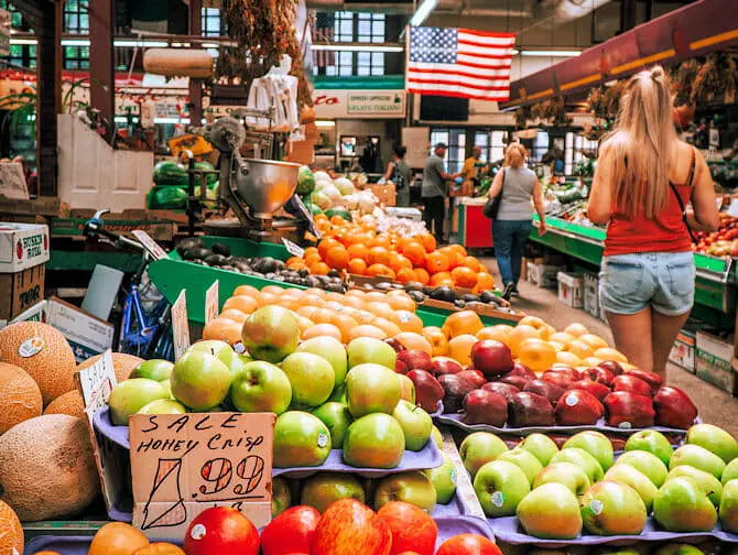 mercado italiano no Bronx em Nova York
