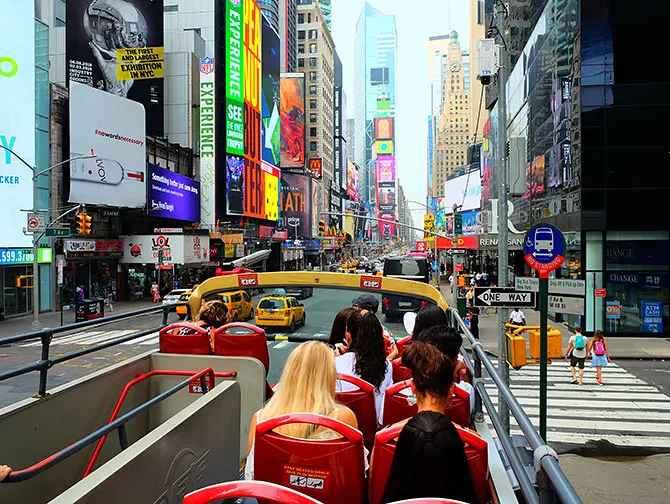 Big Bus em Nova York - Vistas