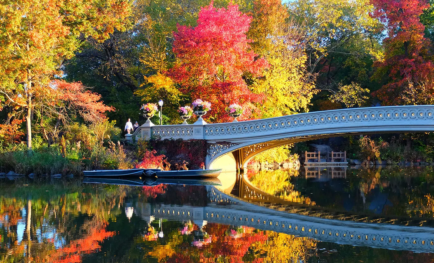 Central Park em Nova York - Bow Bridge