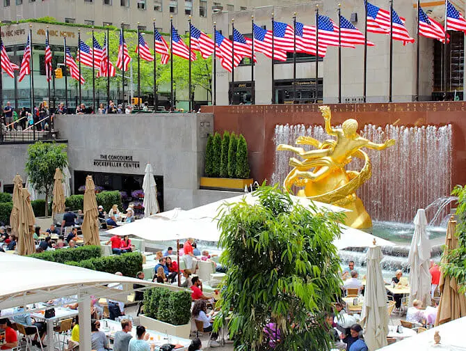 Rockefeller Center em Nova York - Terraço