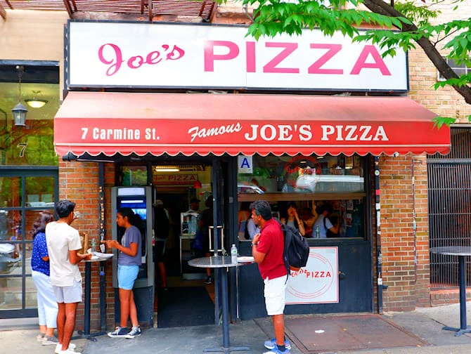 Melhor Pizza de Nova York - Joe's Pizza