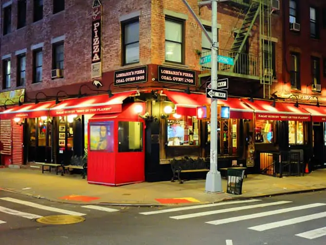 Melhor Pizza em Nova York - Lombardi's