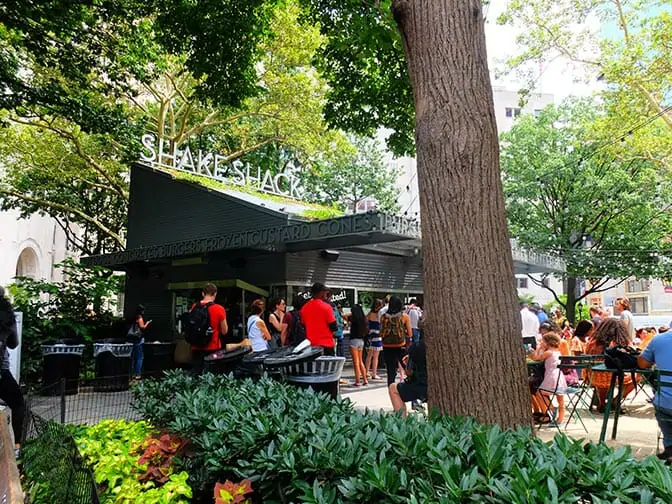 Parques em Nova York - Shake Shack no Madison Square Park