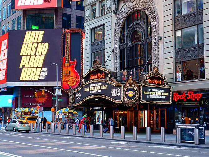 Restaurantes Temáticos em Nova York - Hard Rock Café
