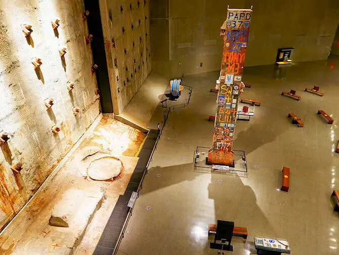 Museu 11 de Setembro em Nova York - Interior