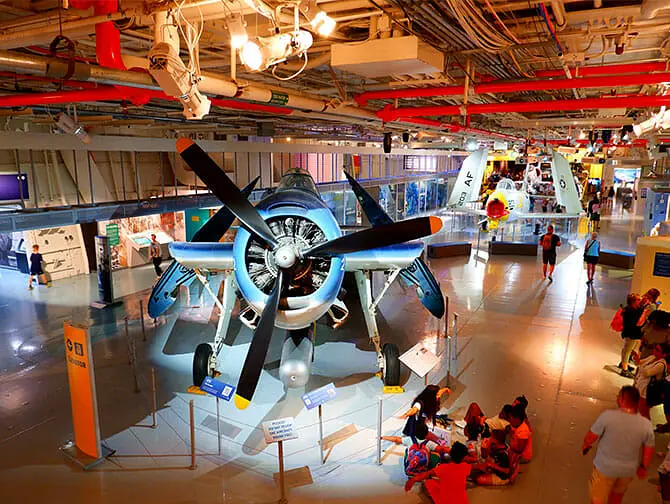 Intrepid Museum em Nova York - Dentro do museu