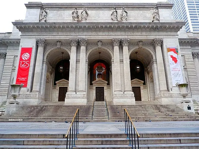 Excursão pela arquitetura de Nova York - Biblioteca Pública