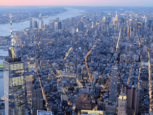 Passeio de helicóptero noturno com cruzeiro em Nova York