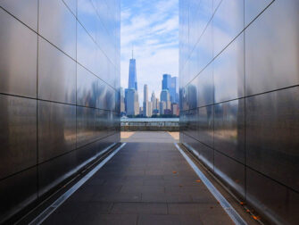 Empty Sky Memorial em Nova Jersey - Vista do horizonte