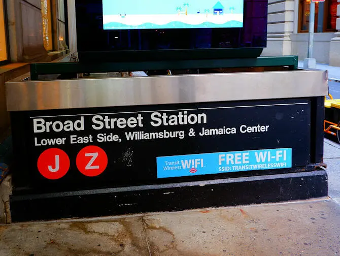 Wi-Fi gratuito em Nova York - Estação 5th Avenue