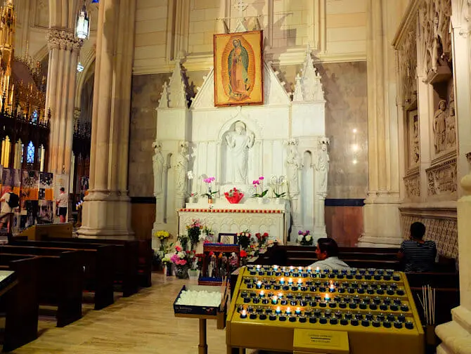 St. Patrick’s Cathedral em Nova York - Altar