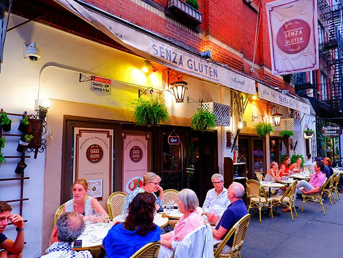 Comida sem glúten em Nova York