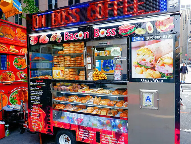 Comida de rua em Nova York - Waffle