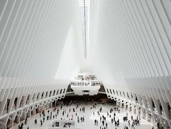 Westfield World Trade Center Shopping em Nova York - Arquitetura