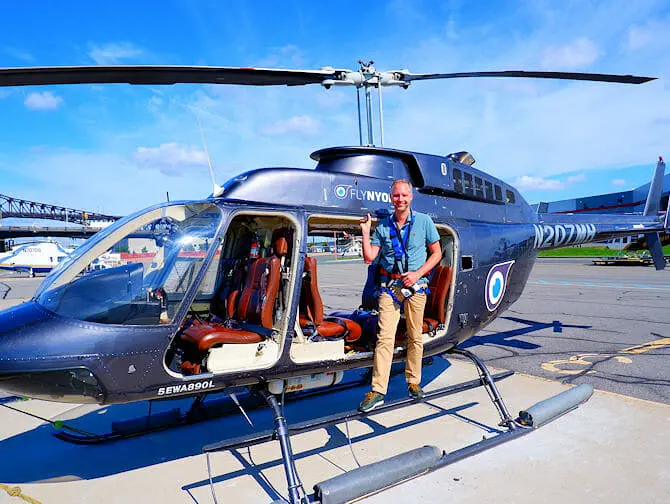 Passeio de Helicóptero sem Portas em Nova York - Selfie