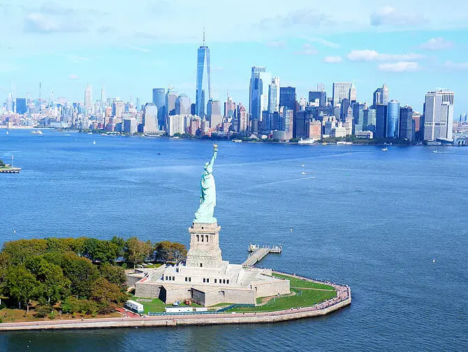 Passeio de Helicóptero sem Portas em Nova York - Estátua da Liberdade