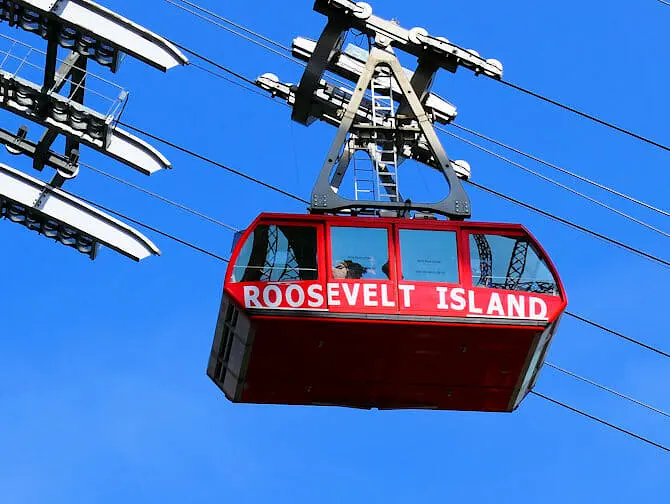 O que fazer em Roosevelt Island - Teleférico