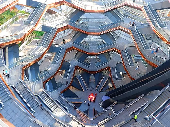 Hudson Yards Vessel em Nova York - estrutura do Vessel
