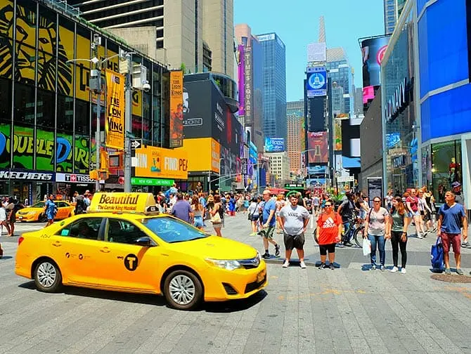 Excursão Super-heróis em Nova York - Times Square
