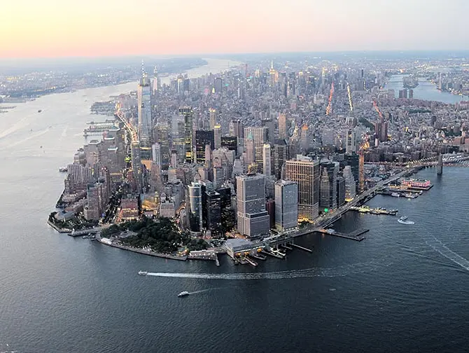 Passeio de helicóptero noturno em Nova York - Manhattan