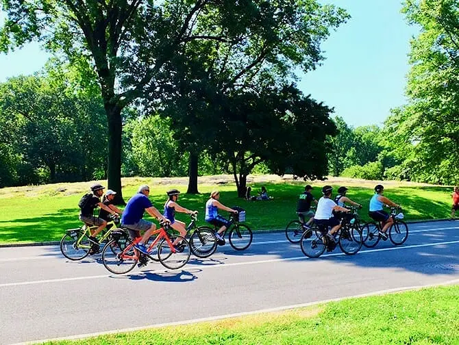 Viagem sustentável a Nova York - Pedalando no Central Park