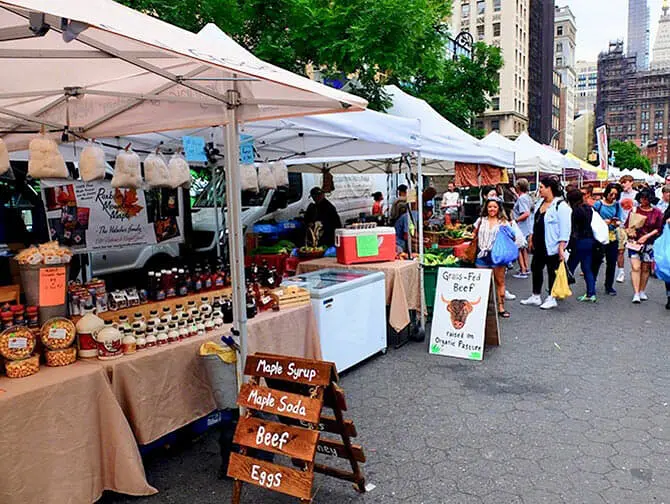Viagem sustentável a Nova York - Union Square Greenmarket