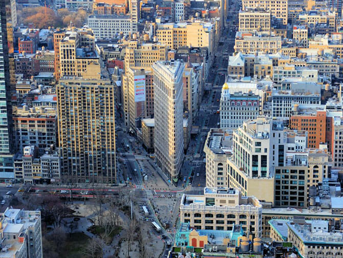 Flatiron Building em Nova York - Vista