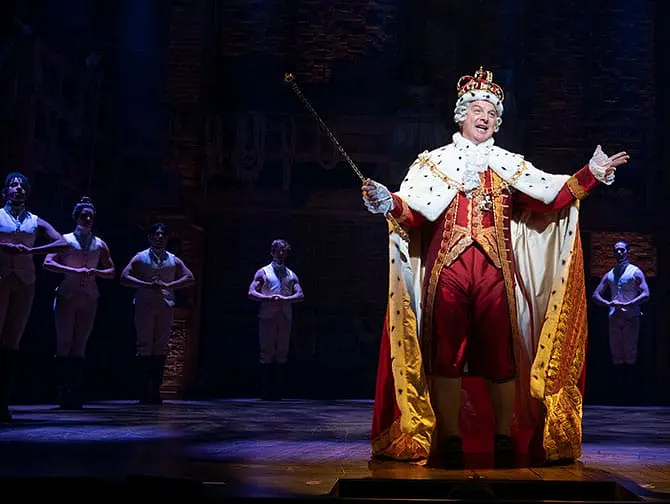 Ingressos para Hamilton na Broadway - O Rei