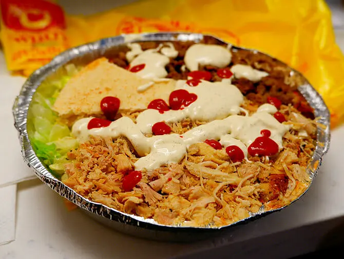 Comida de rua em Nova York - Halal Guys