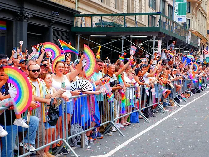 New York Pride (Gay Pride) - Multidão na New York Gay Pride