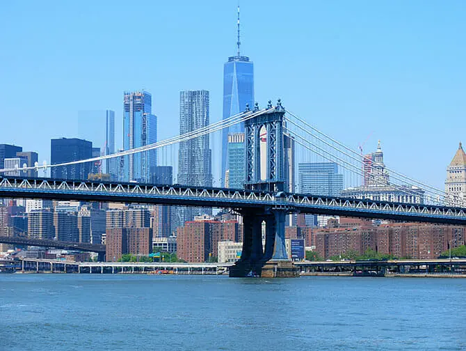 Manhattan Bridge em Nova York - Skyline