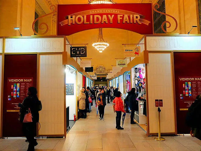 Feiras de Natal em Nova York - Feira de Natal na Grand Central