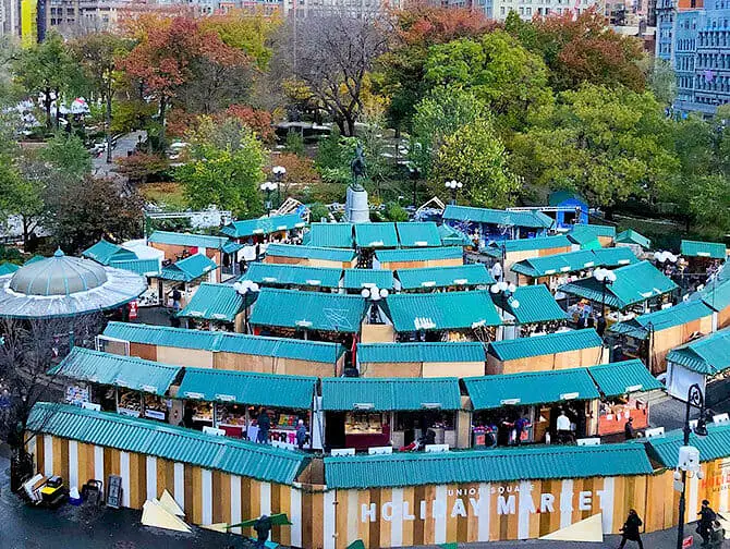Feiras de Natal em Nova York - Union Square Holiday Market