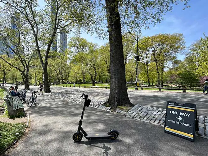 Aluguel de patinete elétrico em Nova York - Central Park