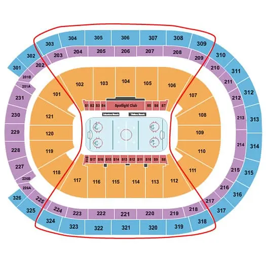 Ingressos para New York Islanders - Mapa de assentos