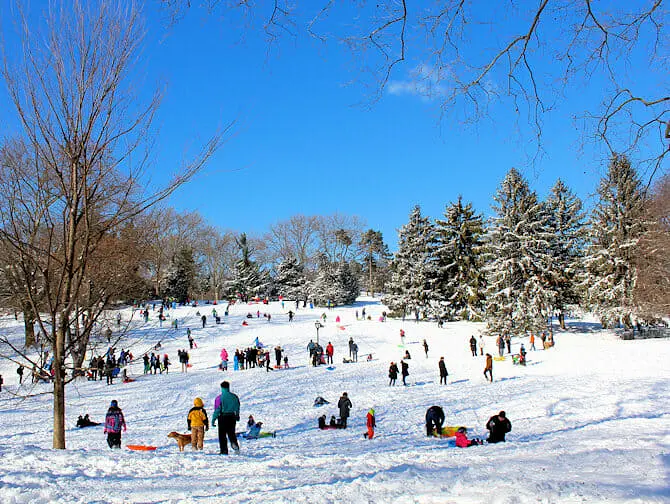 Neve em Nova York - Central Park