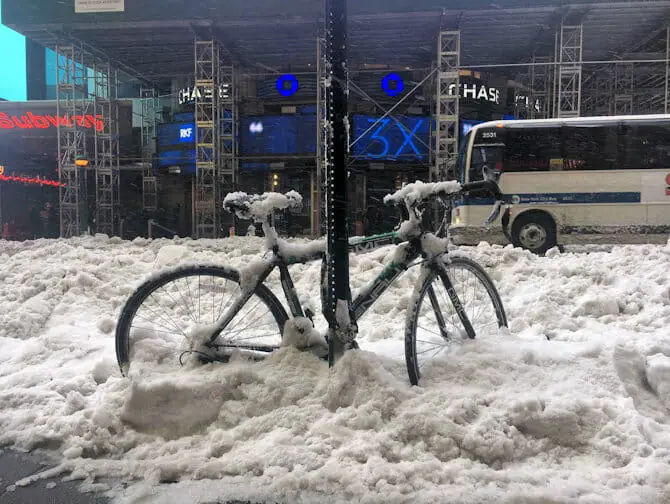 Neve em Nova York - Transporte