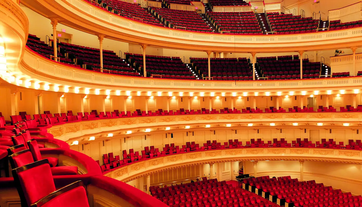Carnegie Hall em Nova York - Interior