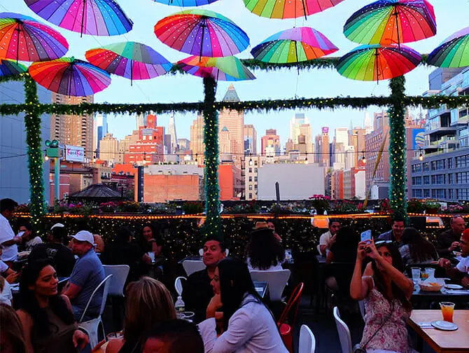 Restaurantes em Nova York Vistas do Cantina Rooftop
