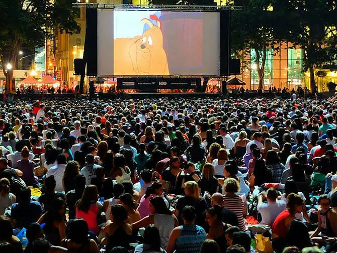 Bryant Park em Nova York - filme gratuito