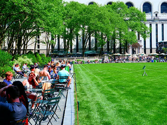 Bryant Park em Nova York - Public Library